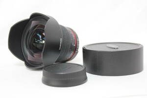 【美品 返品保証】 SAMYANG 14mm F2.8 ED AS IF UMC 前後キャップ付き ニコンマウント レンズ v8008