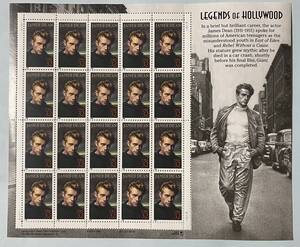 切手シート JAMES DEAN LEGENDS OF HOLLYWOOD