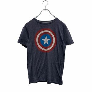 OLD NAVY 半袖 プリントTシャツ L 140～ キッズ ブルーグレー オールドネイビー キャプテンアメリカ 古着卸 アメリカ仕入 a605-6917