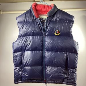 o1359 MONCLER モンクレール ダウンベスト skiwear 胸囲94 身長170 古着 収納袋 中古