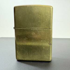 ●【MH-8749】中古品 ZIPPO ジッポー SOLID BRASS ソリッドブラス 1998年製 ゴールド ライター 喫煙具 石なし 火花NG【レタパ可】