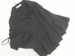 CECIL McBEE セシルマクビー レースアップ ベルスリーブ ブラウス シャツ sizeM/黒 ■◇ ☆ edc2 レディース