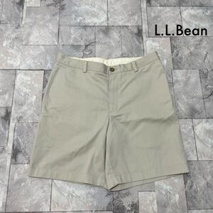 L.L.Bean エルエルビーン ショートパンツ ハーフパンツ ショーツ アウトドア classicfit チノパン ベージュ サイズ33(M相当) 玉SS2224