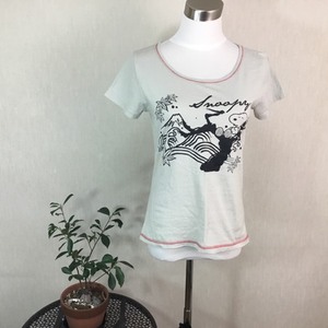 B997▼PEANUTS Snoopyイラスト　半袖Tーシャツ　M