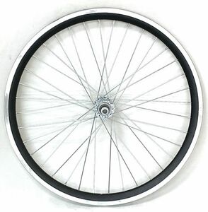 ★24インチ自転車 ＣＴＢ用 外装６段/バンドブレーキ仕様　後輪ホイール ブラック／シルバー 新品未使用★