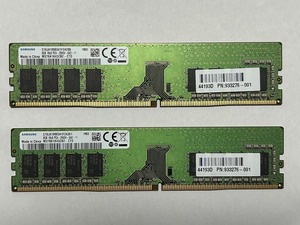 合計16GB（8GBｘ2） SAMSUNG PC4-2666V 中古品　＃７