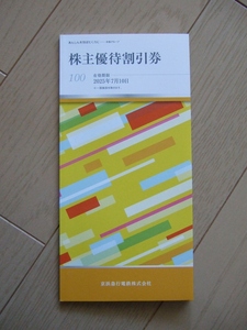 《未使用!!》★京急 株主優待券 1冊(100株以上～500株未満) 有効期限2025年7月10日まで★ v(^o^)