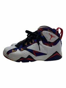 NIKE◆AIR JORDAN 7 RETRO BG/エアジョーダンレトロ/ホワイト/304774-142/24.5cm/WH