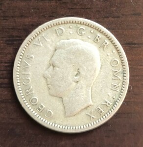 イギリス　6ペンス　1944年　銀貨　小型　1円スタート　検索：金貨 モダン アンティーク コイン 硬貨 まとめ 整理 古銭 海外