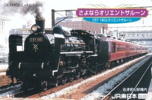 さよならオリエントサルーンC57180けん引　JR東日本仙台オレンジカード