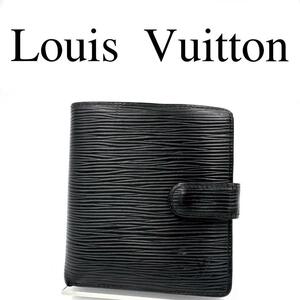 Louis Vuitton ルイヴィトン 折り財布 エピ レザー ブラック