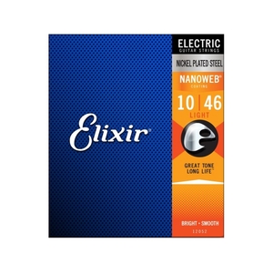 【エレキギター弦】Elixir エレキ ギター弦 12052 NANOWEB LIGHT 10-46 正規品