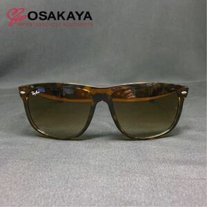 中古美品 Ray-Ban BOY FRIEND RB4147 710 ブラウン ベッコウ 専用ケース レイバン ユニセックス サングラス 【レターパックプラス便】