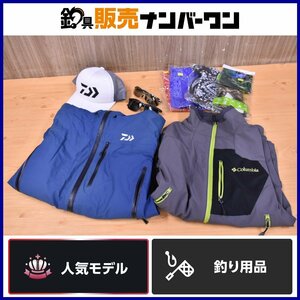 【人気モデル】ウェア 10点セット ダイワ ジャケット L キャップ コロンビア ナイロンジャケット M 偏光サングラス フェイスガード CKN