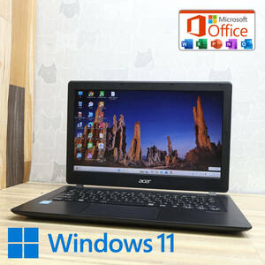 ★美品 高性能4世代i3！500GB★ASPIREV3-371 Core i3-4005U Webカメラ Win11 MS Office 中古品 ノートPC★P78211