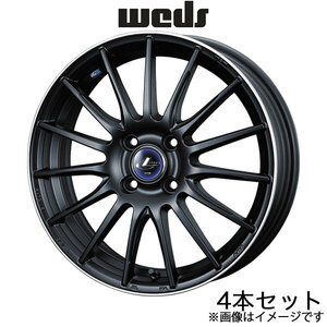 レオニス ナヴィア05 スペイド 140系 16インチ アルミホイール 4本 マットブラック/リムポリッシュ 0036258 WEDS LEONIS NAVIA05