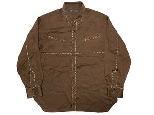 XXL WACKOMARIA 23FW-WMS-WS01 WESTERN SHIRT L/S ワコマリア ウエスタンシャツ レオパード ブラウン