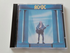 AC/DC / WHO MADE WHO CD ATLANTIC US 781650-2 86年新曲3曲入サントラ,Sink The Pink,Hells Bells,For Those About To Rock,Chase The Ace