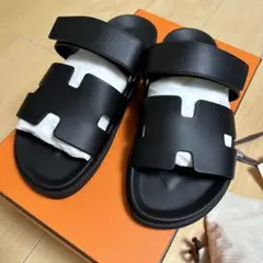 エルメス　HERMES　シプレ メンズサンダルNoir ブラック41