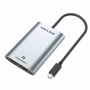 【売切お得】Wavlink サンダーボルト３ HDMIアダプター デュアル4K シングル5K ディスプレイアダプター Thunderbolt 3 Dual 4K