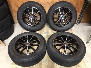 ☆バリ溝☆ Gspeed 16インチ 6.5J PCD114.3 5穴 ET38 ハブ径約74 BRIDGESTONE BLIZZAK VRX 215/65R16 2020年 4本