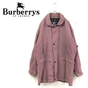 1N2616-R◆Burberrys バーバリーズ ライナー付き綿混ジャケット◆サイズM メンズ 紳士 アウター 秋冬 コットン くすみピンク 古着 ユーズド