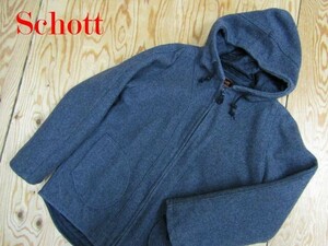 ★ショット SCHOTT★メンズ BEAMS PLUS別注 メルトンフーディジャケット SJ700 B+2005-PARKA★R61124035A