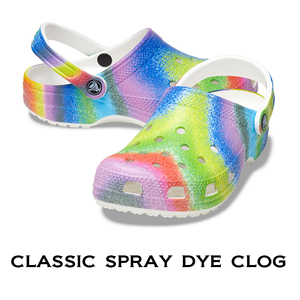 31cm クロックス Classic Spray Dye Clog クラシック スプレイ ダイ クロッグ ホワイト×マルチ M13 新品