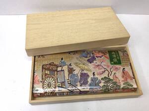 古代葵錦 西陣織 長財布 札入れ 木箱入り 長期保管品 24111502