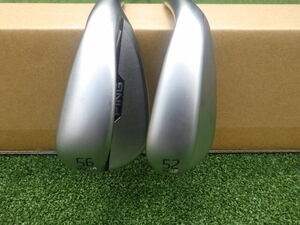 【美品】PING S159 ピン ウェッジ 56度 52度 N.S.PRO MODUS3 TOUR モーダス 120 R 純正カスタム ブラック 黒ドット 2本セット