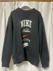 NIKE ロングスリーブ クルーネック スウェット　FN2611-010 XL サイズ トレーナー 黒