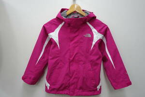 32W ノースフェイスTHE NORTH FACE フルジップ フーディージャケット HYVENT【GIRLS　XS】