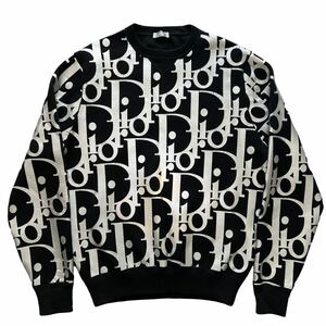 DIOR 2021AW REFLECTIVE OBLIQUE HEAVY KNIT SWEATER ディオール ニット セーター 総柄 リフレクティブオブリーク トロッター スウェット