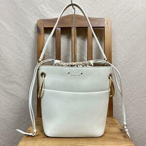 chloe roy bag ハンドバッグ アイボリー ベージュ クロエ ロイ バケットバッグ