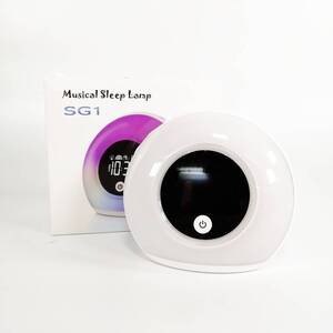 未使用 Musical Sleep Lamp SG1 目覚まし時計 Bluetoothスピーカー付き 置き時計 ベッドサイドランプ 間接照明【アウトレット品】 22 00230