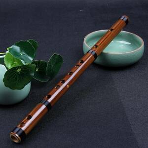 D 調 Jinchuan 竹製フルート 笛子 竹笛 横笛 尺八 短い笛 短笛 木管楽器 ミュージカル 伝統的な手作り (D 調)