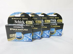 新品　未使用品　シック Schick 5枚刃 ハイドロ5 プレミアム 替刃 4コ入 男性カミソリ　4個セット（16個）