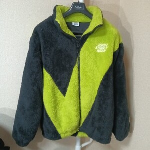 VISION STREET WEAR　フリースジャケット　L　黒黄緑