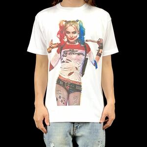 新品 ビッグ プリント ハーレイクイン スーサイドスクワッド DC ヴィラン Tシャツ S M L XL オーバー サイズ XXL~5XL ロンT パーカー 対応