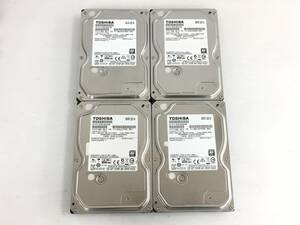 〇【4台セット】TOSHIBA 東芝 DT01ACA100 1TB SATA 3.5インチ ハードディスク 動作品