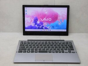 ☆1円☆第8世代☆VAIO VJPA11C11N 2in1☆Core m3 1.10GHz/8GB/SSD128GB/高解像度1920x1080/無線/Bluetooth/カメラ/Office/Windows 11 Pro☆