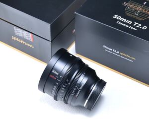 【新品近い】7artisans 50mm T2.0 フールフィルムシネマレンズ Sony Eマウント fx3 α7