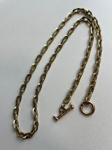 ガボラトリー 14k Gold 4.3Chain & 1/16 T-bar Necklace 約46,5cm 10,4g Gaboratory Gabor ギャランティー付き ゴールド