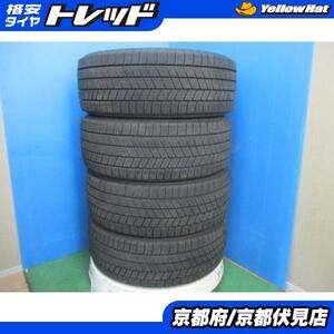 4本 バリ山!! 2022年製 中古 スタッドレス タイヤ ブリヂストン BLIZZAK VRX3 215/55R17 94Q エスティマ カムリ クラウン ヴェゼルなど