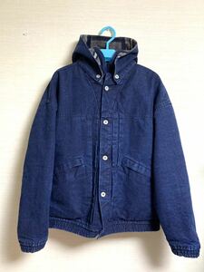 【即決】20AW Sサイズ テンダーロイン DUCK HOODED JKT ダック ジャケット デニム ブランケット