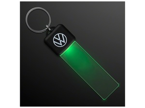 VW US純正 アクリル・LEDキーリング/#059 ネオングリーン【GENUINE PARTS】新品/