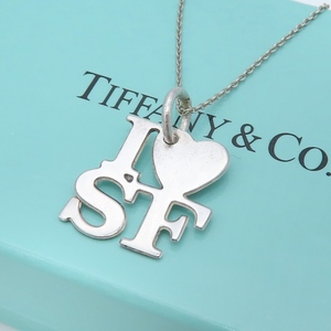 極希少 Tiffany&Co. ヴィンテージ ティファニー アイ ラブ サーフ シルバー ネックレス STERLING SF I love surf HH310