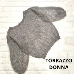 TORRAZZO DONNA　トラッツォドンナ 　ボリューム袖セーター　グレー