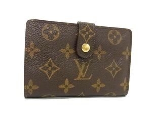 1円 LOUIS VUITTON ルイヴィトン M61663 モノグラム ポルトモネ ビエ ヴィエノワ 二つ折り 財布 ウォレット 小銭入れ ブラウン系 FH4744