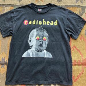 radiohead レディオヘッド Tシャツ Pablo Honey USA製 XL ビッグサイズ 黒 フェード nirvana sonic youth oasis バンド 90s ビンテージ